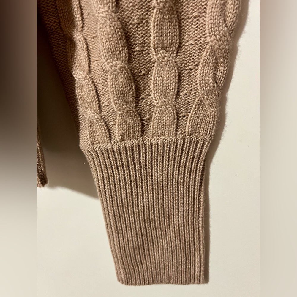 NWT Magaschoni Cashmere Wool Ribbed Funnel Neck Sweater - Picture 6 of 7